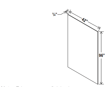 Accessories - Finished Plywood Panel - Espresso - Shaker