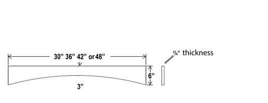 Accessories - Arched Valance - White - Aspen