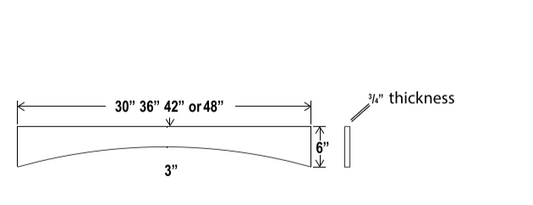 Accessories - Arched Valance - Espresso - Shaker