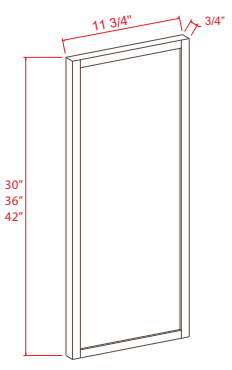 Accessories - Wall Decorative Door Panel - Espresso - Shaker