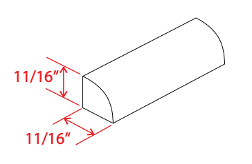 Accessories - Shoe Moulding - White Oak - Slim Shaker