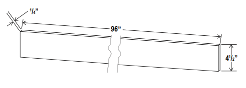 Accessories - Toe Kick 8' Plywood - Espresso - Shaker